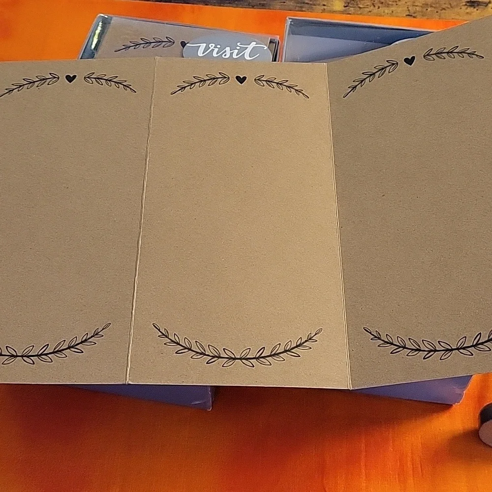Studio His & Hers 65 Wedding Programs Brown Black Prefolded